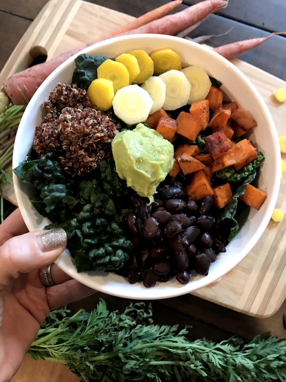 rainbow kale bowl